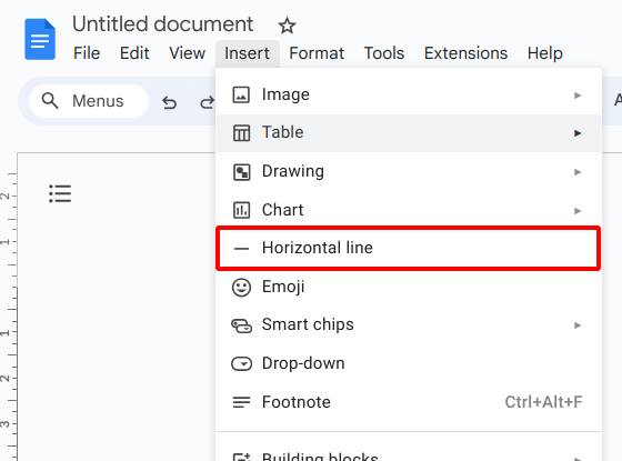 Adding Horizontal Lines In Google Docs™