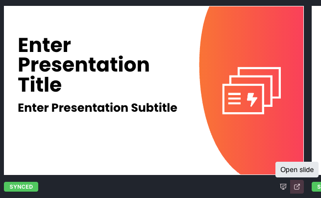 Open Linked Slide