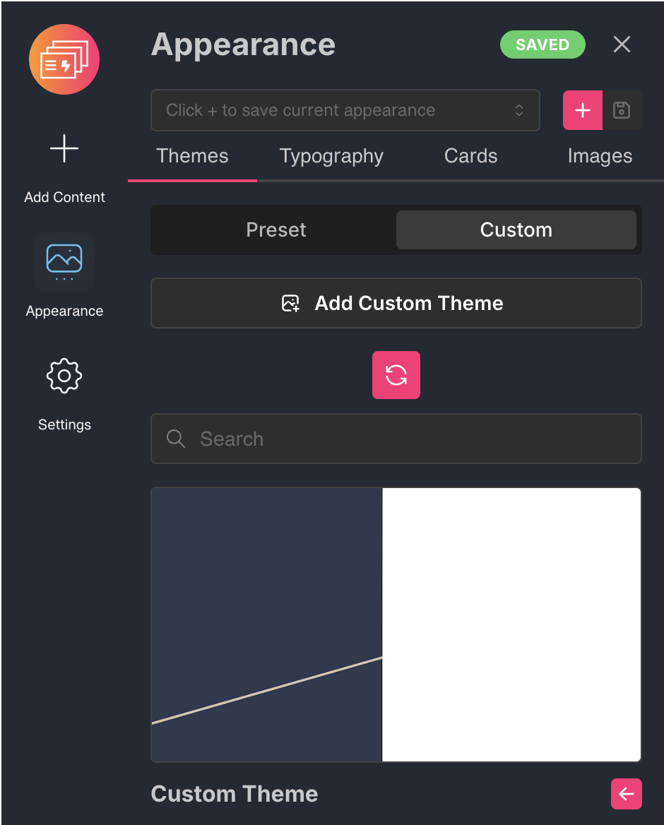 Custom Theme field