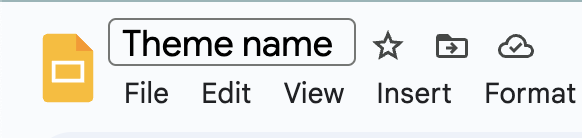 Set Google Slides™ file name